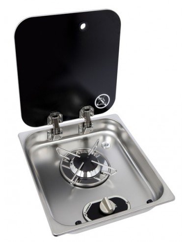 cocina encastrable carbes furgoneta camper tapa cristal autocaravana