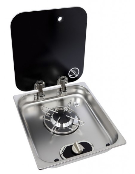 cocina encastrable carbes furgoneta camper tapa cristal autocaravana
