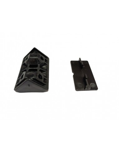 Fijación negra de esquina para muebles
