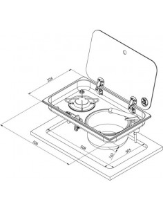 Cocina de 1 fuego y fregadero redondo a derecha 2