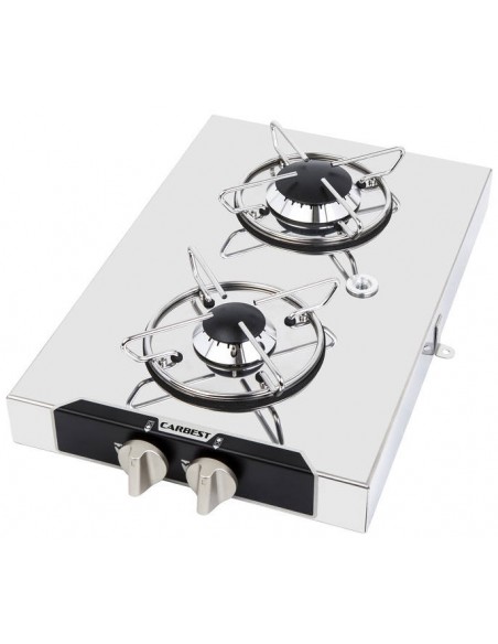 Cocina de gas carbest 2 fuegos superficie L