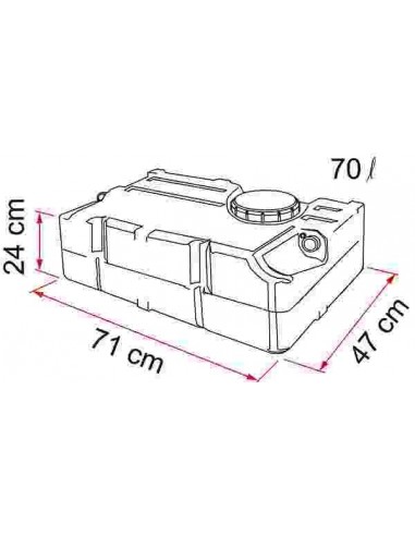 DEPOSITO FIAMMA TANK 70L