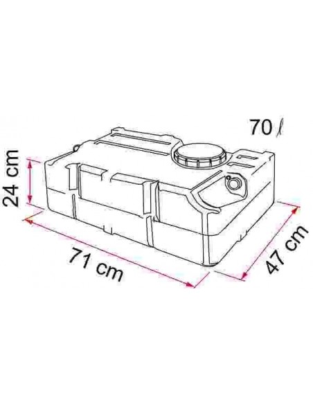 DEPOSITO FIAMMA TANK 70L