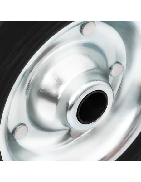 Rueda repuesto jockey acero y caucho maciza 200x50