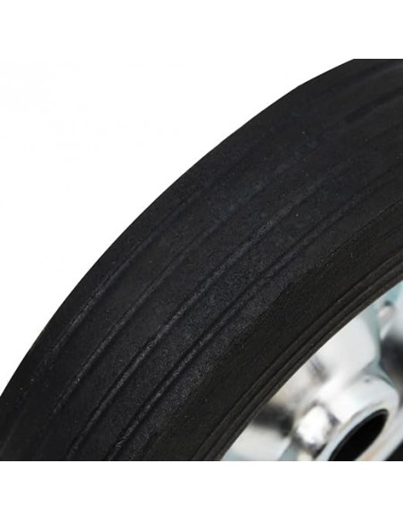 Rueda repuesto jockey acero y caucho maciza 200x50