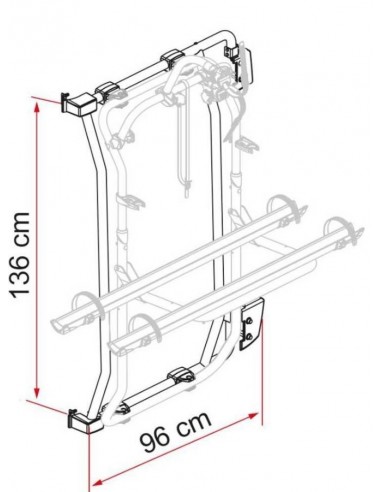 Portabicicletas Kit Frame Ducato aluminio