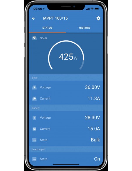 Regulador MPPT 15A Victron 75/15 Smartsolar Bluetooth