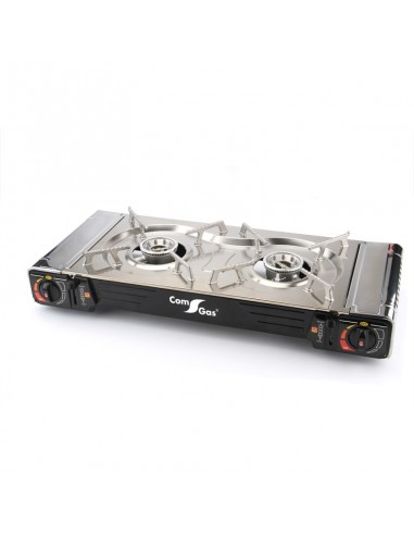 Cocina portátil de 2 fuegos
