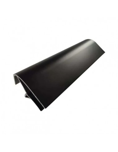 Perfil de aluminio ángulo corto negro mate 2m
