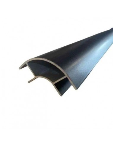 Perfil Aluminio Ángulo Abierto Negro Mate 2m
